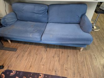 IKEA 3-seater blue couch