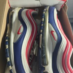 Nike Air Max 97 white red blue size 10 men