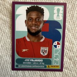 Purple Jose Fajardo Panini Fifa World Cup 