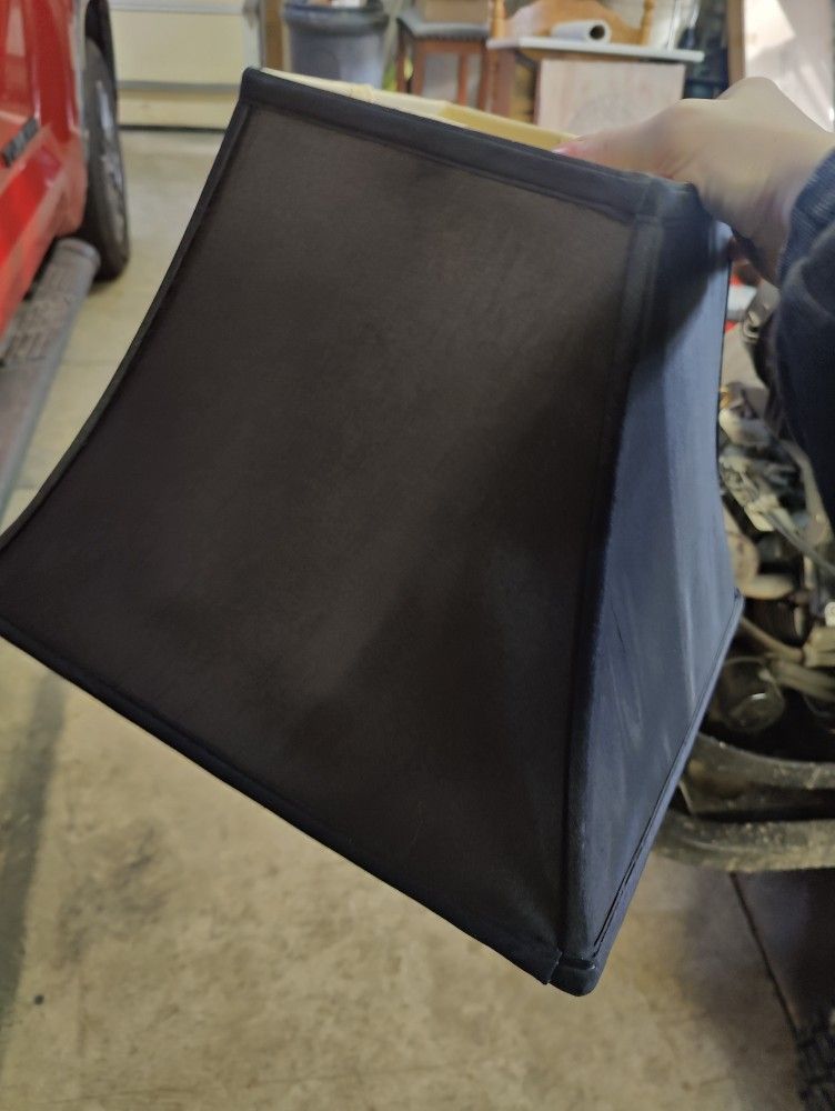 Silky Black Lampshade