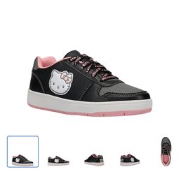 Hello Kitty Women's Black Casual Court Sneakers