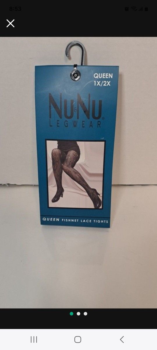 Fishnet Lace Tights -Black -Size 1X-2X
