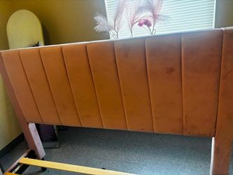 Velvet Channel-Tufted Upholstered Headboard