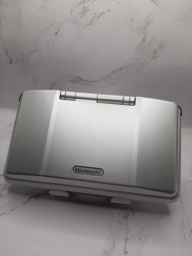 Nintendo DS Phat - New Silver Shell - Flash Cart