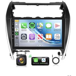 Android 15 Car Stereo for Toyota Camry 2012-2014 Radio Wireless Carplay Android Auto 10.1 inch 1080P HD IPS Touch Screen DSP EQ Built-in GPS MirrorLin