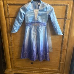 Disney Frozen II Elsa Blue/purple Halloween Costume Dress Size 4 - 6x