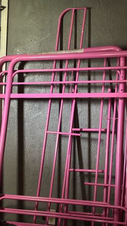 Pink bunk bed