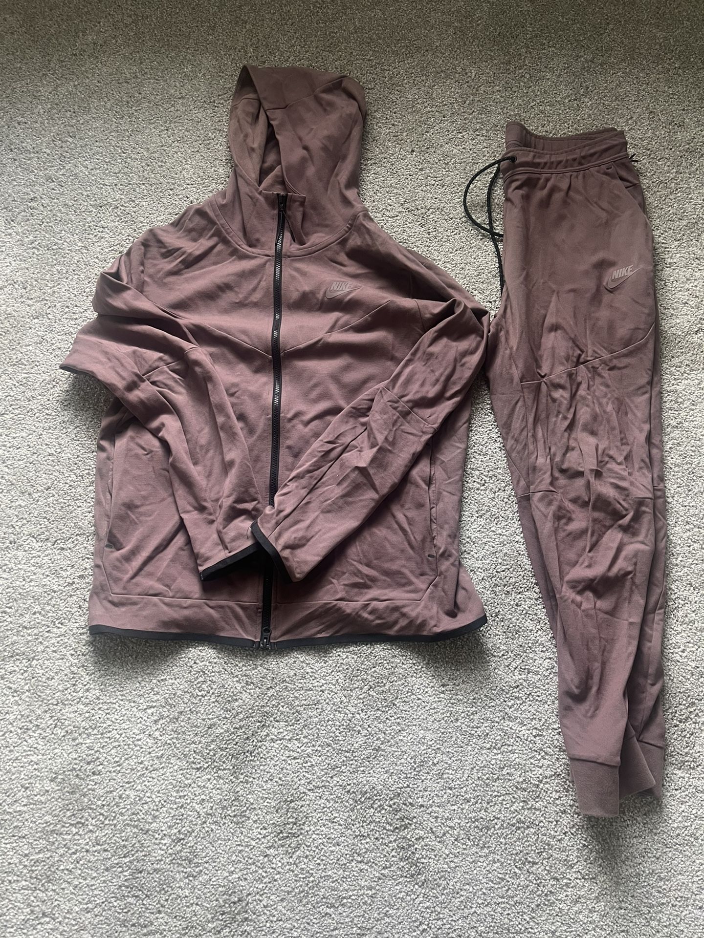 Nike Tech Fleece Tracksuit Plum Eclipse Mens Tracksuit Hoodie And Pants Set