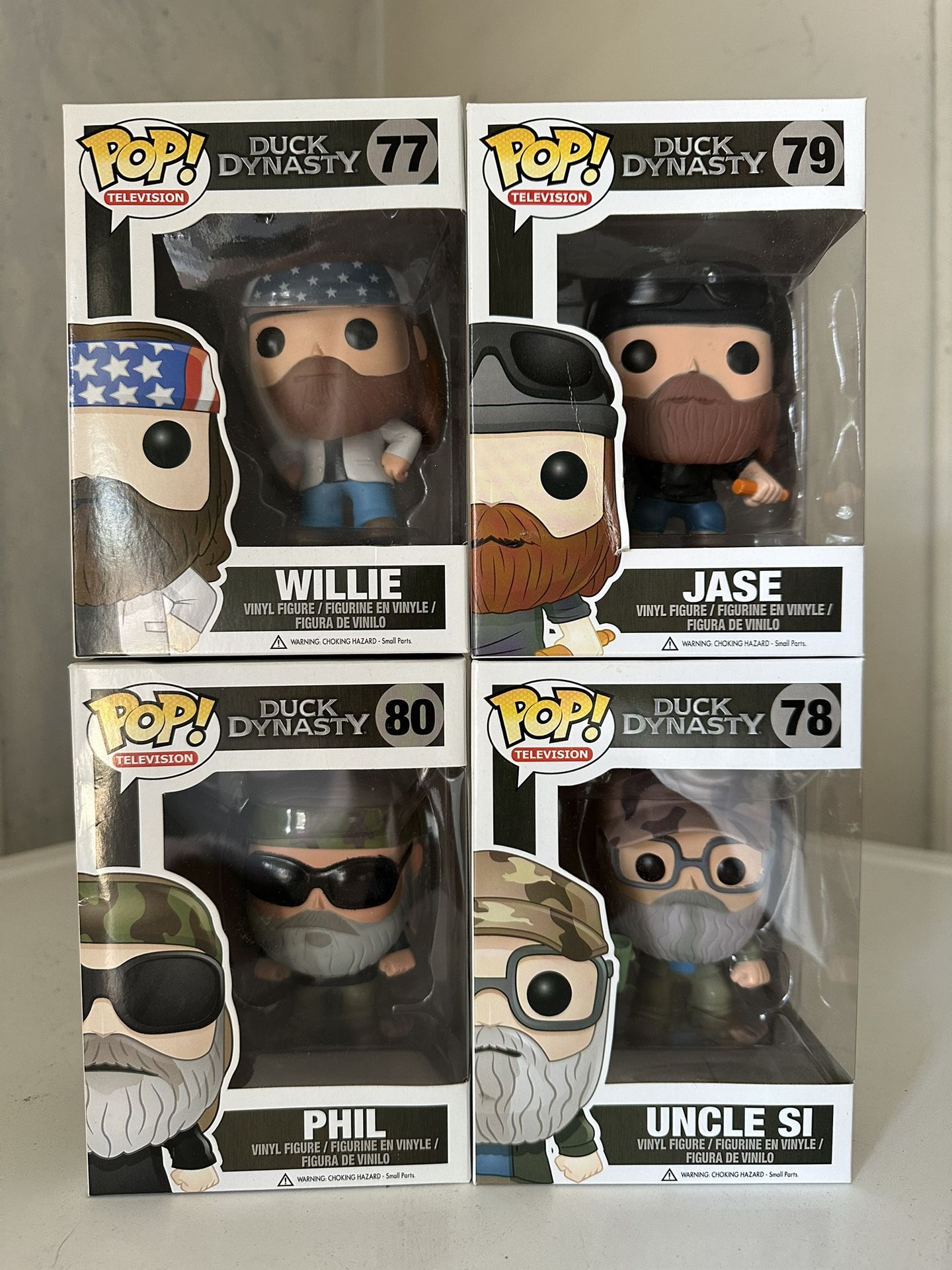 Funko Duck Dynasty 4 Pop Bundle - 6 Pictures- See Description For More Info