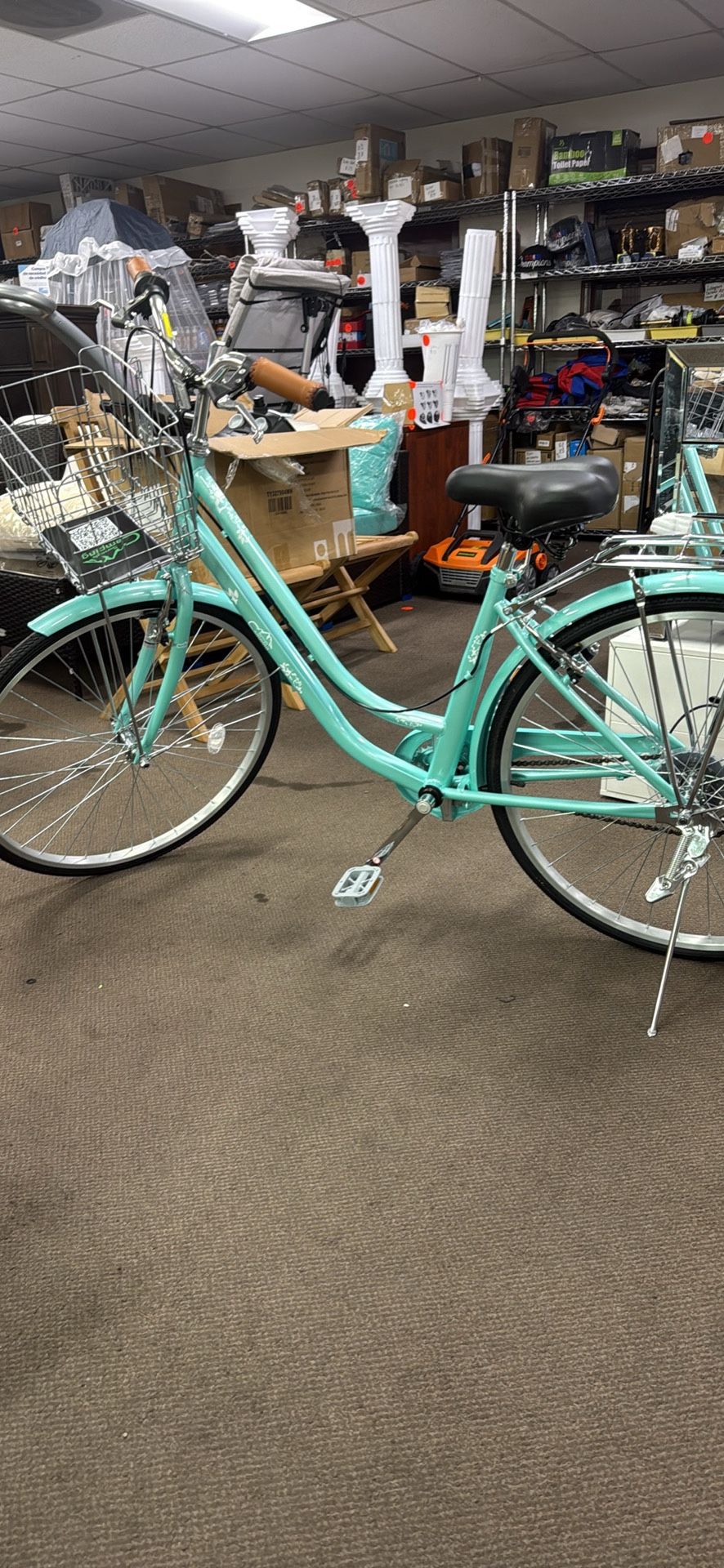 Ktaxon Women Bike Beach Cruiser Bike High Carbon Steel Frame