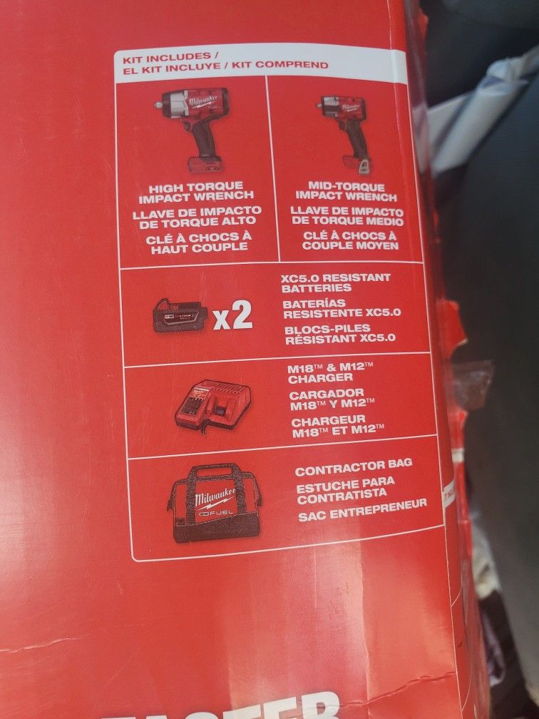 Milwaukee M18 Impact Wrench High Torque Brushless 1/2&3/8 New 🔥🔥🔥💪💪💪