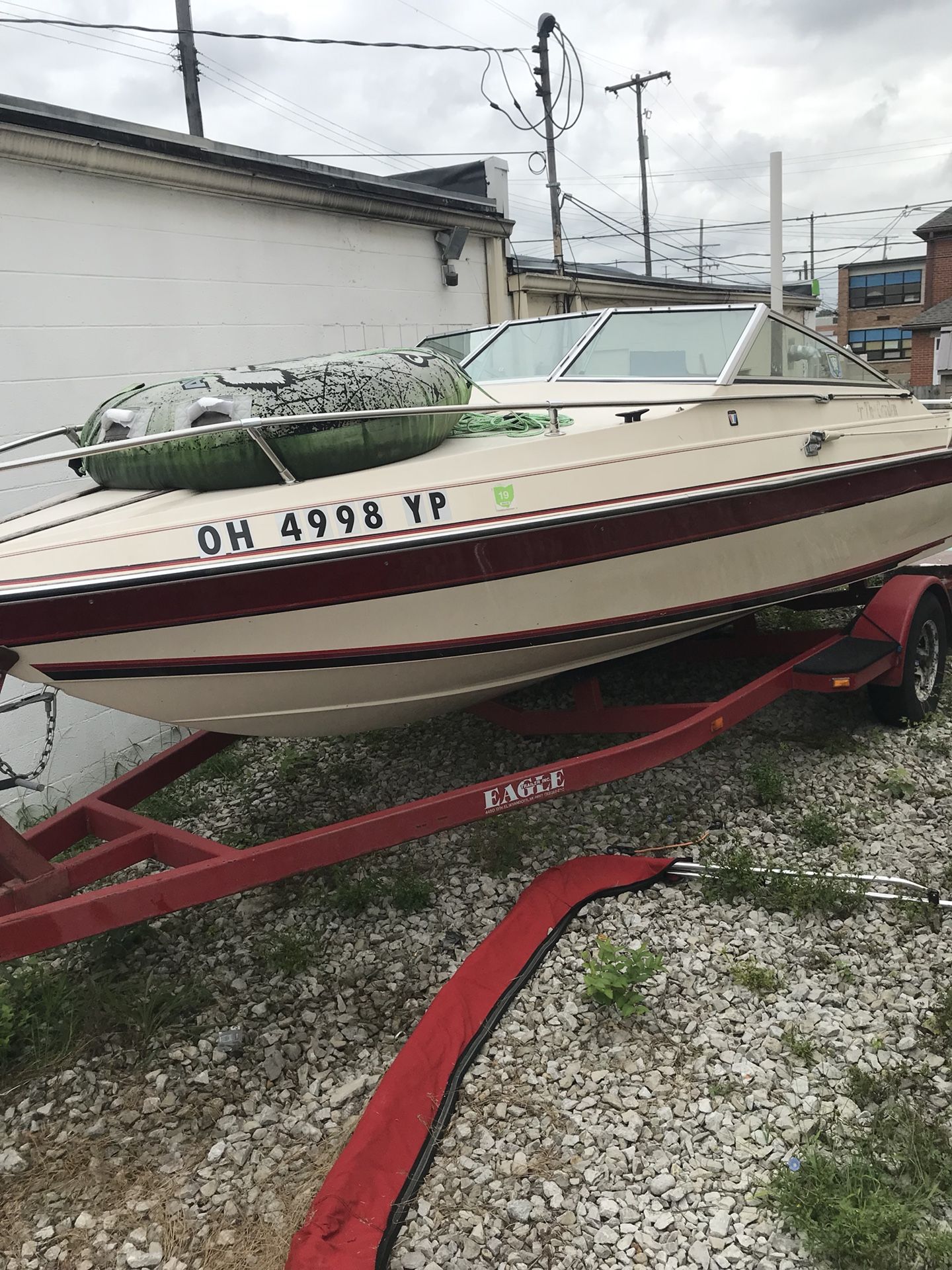 1986 Wellcraft 19’ boat with trailer.