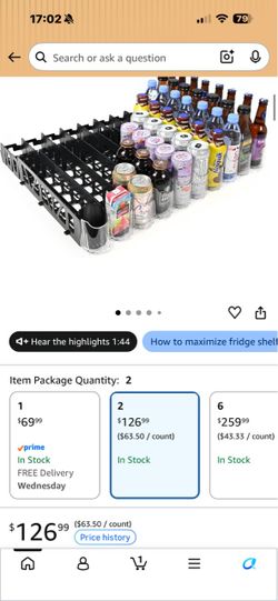 Beverage Can and Bottle Organizer Rack