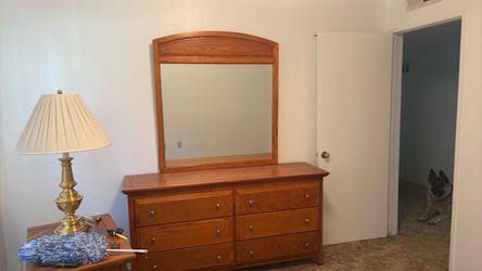 Dresser with mirror