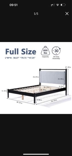 Brand new full size bed frame