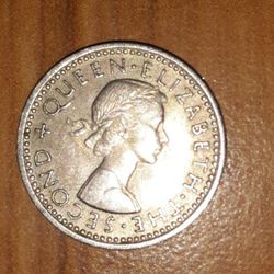 1959 New Zealand 3 Pence Coin AUncirculated COND