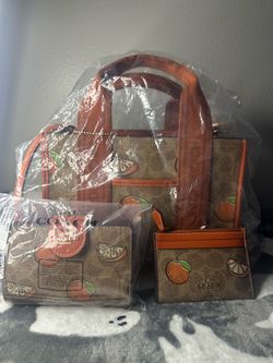 Coach Outlet Citrus Print 3-piece matching set