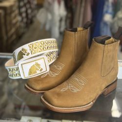 Botines Y Cinto Vaquero