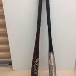 Two Aluminum Baseball bats, one NIKE aero show and one EASTON Magnum, both for Little League Baseball
