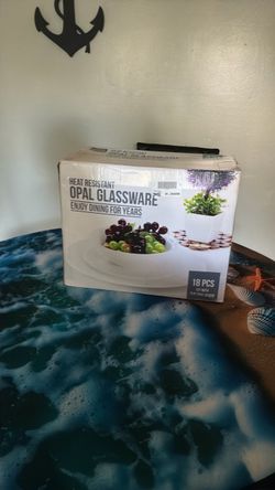 Heat Resistant Opal Glassware Set 18 Pieces