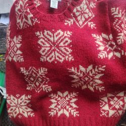 L.L. Bean Red Sweater Sweater $35 Located Mount Dora Fla 32757