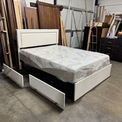 Queen Bed With Mattress $330