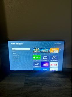ONN. 4k smart tv with Roku 43 inch