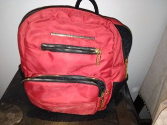 Steve Madden Red Nylon Mini Backpack