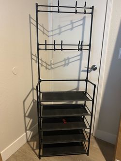 Shoe Rack and Key/Bag Hanger