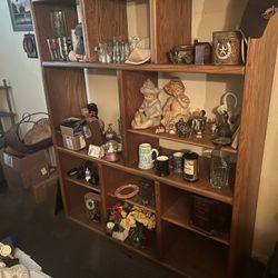 12 Shelf Wooden Bookshelves Stand 