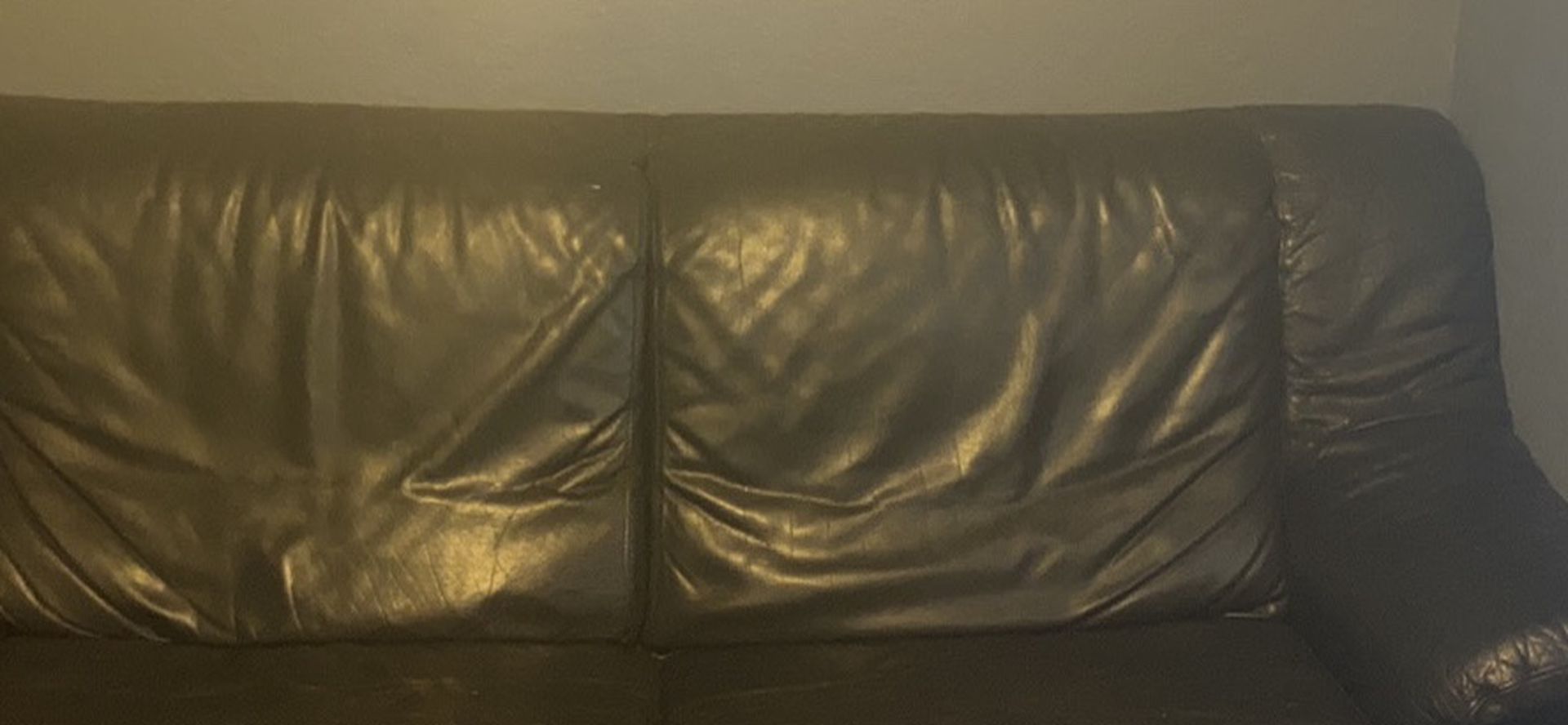 Black 2 Seat Couch