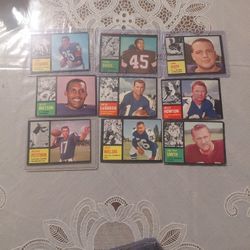 1962 Topps Football Card Lot 