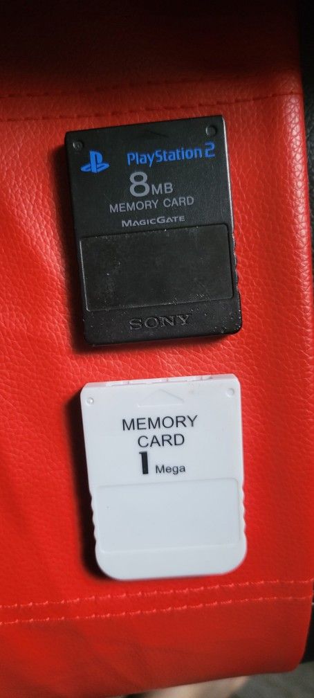 Sony Playstation Ps1 Ps2 Memory Cards 