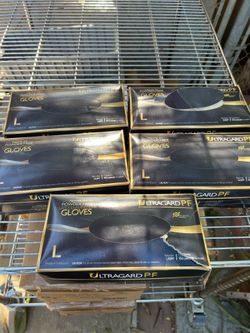 Powder free Latex gloves large