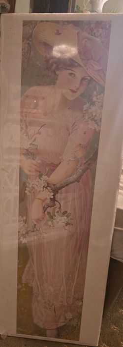 Large Romantic Victorian Style Wall Art – Cottagecore / Coquette Decor
