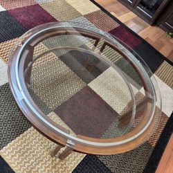Round Glass coffee Table 