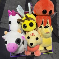 Adopt Me! Pets 8” Inch Plushies Rare With Roblox Code