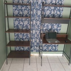 Computer Desk And Book  Shelf