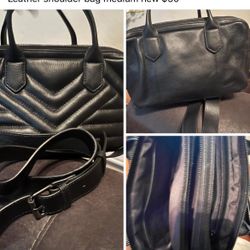 Medium size leather bag like new others listed