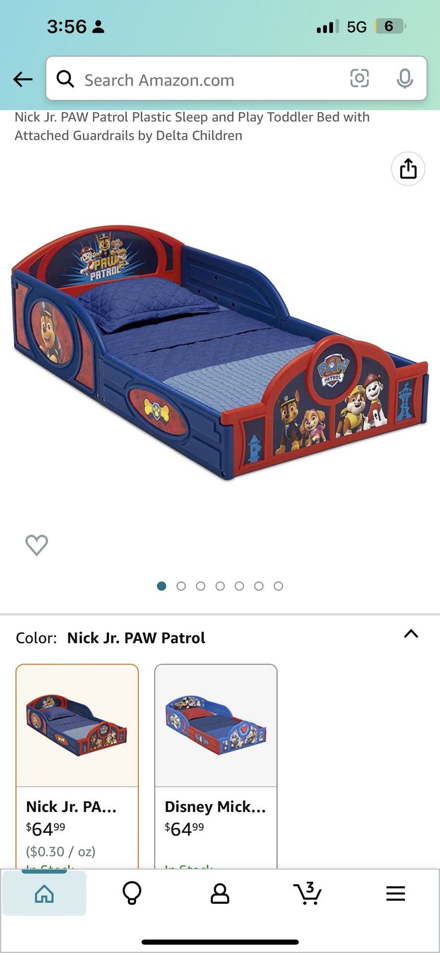 Paw Patrol Toddler Bed 