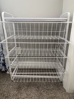 Metal storage organizer/dresser