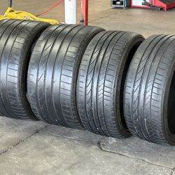 Staggered Tire Set Up 235/35/19 Front 295/30/19 Rear Bridgestone Potenza R5050A ( Used Set) 