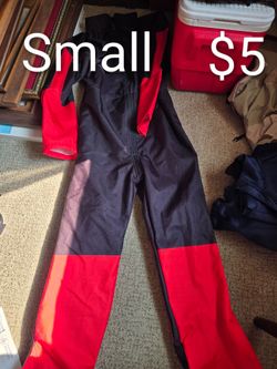 Black and Red One-Piece Jumpsuit Size Small