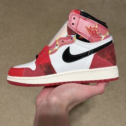 Size 4Y  / 5.5 Womens - Air Jordan 1 High Spiderman Across The Spider-verse
