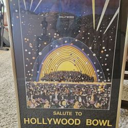 Large Framed Hollywood Bowl Picture