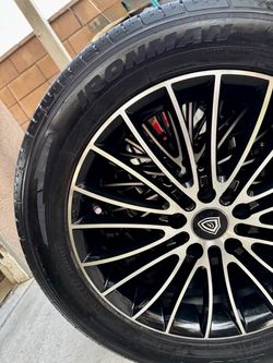 G-LINE ALLOYS GO078 Gloss Black with Machined Face 235/50 r17 tires