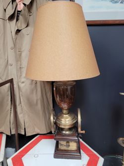 Vintage Coffee Grinder Lamp