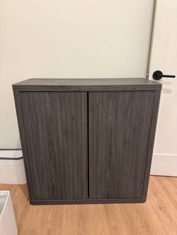 SICOTAS Fluted Storage Cabinet / Sideboard – Grey Alder