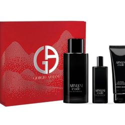 set de regalo es una colección de fragancias Armani Code para hombre de Giorgio Armani