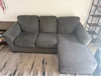 Gray sectional couch